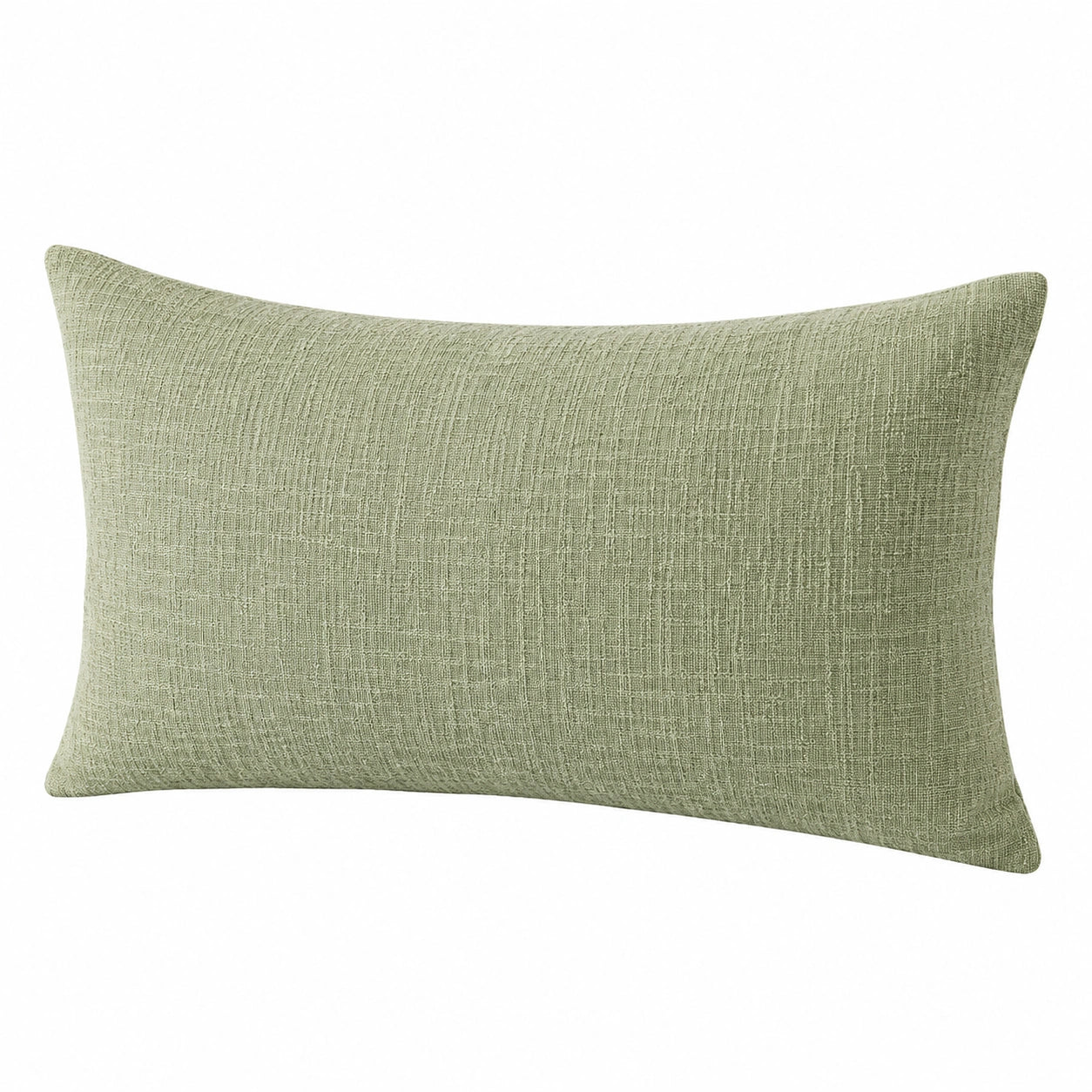Cuscino rettangolare 50 x 30 cm in tessuto verde salvia - decorativo